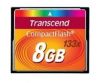 Aksesuāri datoru/planšetes Transcend MEMORY COMPACT FLASH 8GB / 133X TS8GCF133 Kabeļi HDMI/DVI/VGA/USB/Audio/Video