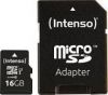 Аксессуары компютера/планшеты Intenso MEMORY MICRO SDHC 16GB UHS-I / W / ADAPTER 3423470 Cover, case