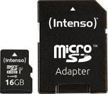 Intenso MEMORY MICRO SDHC 16GB UHS-I / W / ADAPTER 3423470