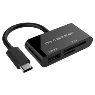 GEMBIRD&nbsp;MEMORY READER USB-C SD / COMBO UHB-CR3-02