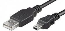 - Logilink 
 
 USB MINI-B 5-pin 180 Cert 1.8m Mini-USB B, USB A, 1.8 m, Black melns
