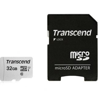 Transcend MEMORY MICRO SDHC 32GB W / ADAPT / C10 TS32GUSD300S-A