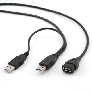 GEMBIRD CABLE USB2 DUAL EXTENSION AMAF / 0.9M CCP-USB22-AMAF-3