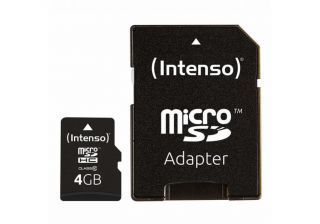 Intenso MEMORY MICRO SDHC 4GB C10 / W / ADAPTER 3413450