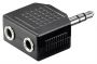 - Goobay Headphone AUX adapter; 3.5 mm jack 1-to-2