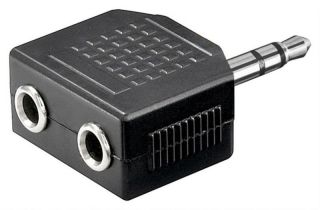 -&nbsp;Goobay Headphone AUX adapter; 3.5 mm jack 1-to-2