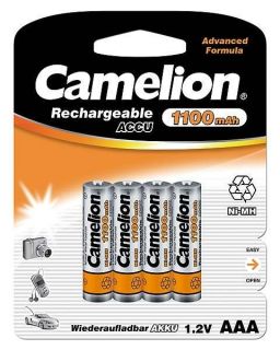 CAMELION&nbsp;AAA / HR03, 1100 mAh, Rechargeable Batteries Ni-MH, 4 pc s
