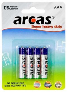 ARCAS&nbsp;AAA / R03, Super Heavy Duty, 4 pc s