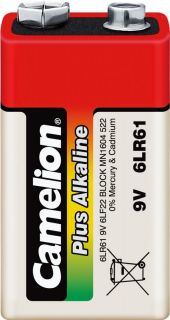 CAMELION&nbsp;9V / 6LR61, Plus Alkaline 6LR61, 1 pc s
