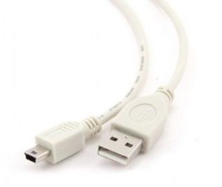 - Cablexpert 
 
 CC-USB2-AM5P-3 USB A, Mini-USB B, 0.9 m, White balts