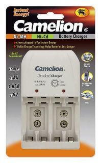 CAMELION&nbsp;Plug-In Battery Charger BC-0904S 2x or 4xNi-MH AA / AAA or 1-2x 9V Ni-MH