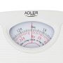 Adler Mechanical bathroom scale AD 8151w Maximum weight  capacity  130 kg, Accuracy 1000 g, White