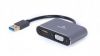 Aksesuāri datoru/planšetes - Cablexpert 
 
 USB display adapter A-USB3-HDMIVGA-01 0.15 m, USB 3.0...» 