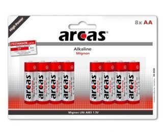ARCAS AA / LR6, Alkaline, 8 pc s