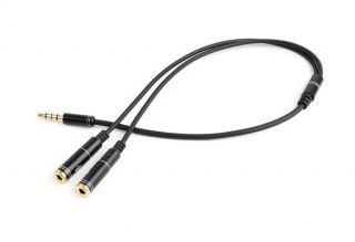GEMBIRD CABLE AUDIO 3.5MM 4-PIN TO / 3.5MM S+MIC CCA-417M