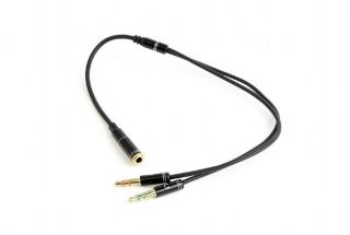 GEMBIRD&nbsp;CABLE AUDIO 3.5MM SOCKET TO / 2X3.5MM PLUG CCA-418M