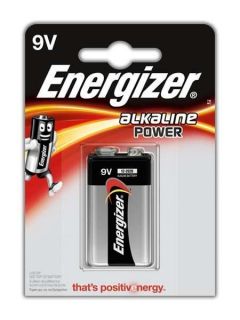 - Energizer 
 
 9V / 6LR61, Alkaline Power, 1 pc s