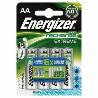 - Energizer 
 
 AA / HR6, 2300 mAh, Rechargeable Accu Extreme Ni-MH, 4 pc s