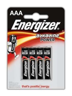 - Energizer 
 
 AAA / LR03, Alkaline Power, 4 pc s