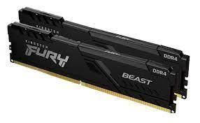 Kingston&nbsp;MEMORY DIMM 16GB PC25600 DDR4 / KIT2 KF432C16BBK2 / 16