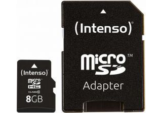 Intenso MEMORY MICRO SDHC 8GB C10 / W / ADAPTER 3413460