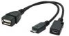 Беспроводные устройства и гаджеты GEMBIRD CABLE USB OTG AF +MICRO BF TO / MICRO BM A-OTG-AFBM-04 