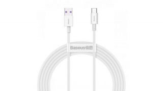 Baseus CABLE USB TO USB-C 1M / WHITE CATYS-02 66W balts