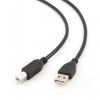 Bezvadu ierīces un gadžeti GEMBIRD CABLE USB2 AM-BM 3M / BLACK CCP-USB2-AMBM-10 melns 