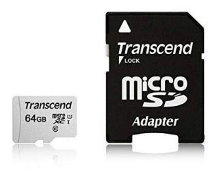 Transcend MEMORY MICRO SDXC 64GB W / ADAPT / UHS-I TS64GUSD300S-A