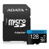 Aksesuāri datoru/planšetes Adata MEMORY MICRO SDXC 128GB W / AD. / AUSDX128GUICL10A1-RA1 