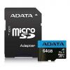 Aksesuāri datoru/planšetes Adata MEMORY MICRO SDXC 64GB CLASS10 / W / A AUSDX64GUICL10A1-RA1 Barošanas bloks notebook