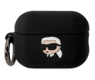 - Karl Lagerfeld 
 Apple 
 Airpods Pro 2 Logo NFT Karl Head Silicone Cas 
 Black melns