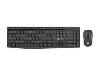 Natec Keyboard and Mouse Squid 2in1 Bundle Keyboard and Mouse Set, Wireless, US, Black melns