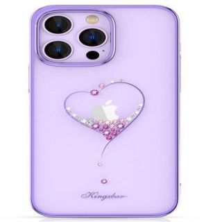 - Kingxbar Apple iPhone 14 Pro Max Wish Series case crystals Purple