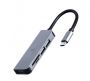 GEMBIRD I / O HUB USB-C 3PORT+CR / UHB-CM-CRU3P1U2P2-01