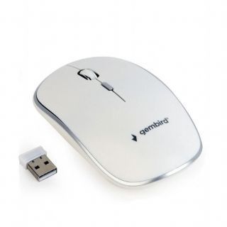 GEMBIRD MOUSE USB OPTICAL WRL / WHITE MUSW-4B-01-W balts