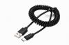 Bezvadu ierīces un gadžeti GEMBIRD CABLE USB2 TO USB-C COILED / CC-USB2C-AMCM-0.6M 