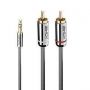 - LINDY 
 
 CABLE AUDIO 3.5MM TO PHONO / 0.5M 35332
