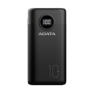 Adata POWER BANK USB 10000MAH BLACK / AP10000QCD-DGT-CBK melns