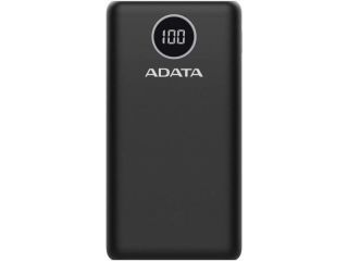 Adata POWER BANK USB 20000MAH BLACK / AP20000QCD-DGT-CBK melns