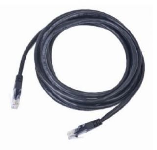 GEMBIRD&nbsp;PATCH CABLE CAT5E UTP 2M / BLACK PP12-2M / BK
