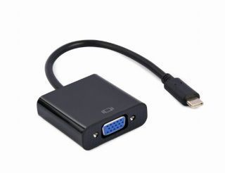 - Cablexpert 
 
 USB Type-C to VGA adapter cable 	A-CM-VGAF-01 0.15 m, Black, USB Type-C