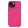 Аксессуары Моб. & Смарт. телефонам Evelatus iPhone 15 Plus Premium Magsafe Soft Touch Silicone Case Pink rozā Безпроводные зарядки (Индуктивные)
