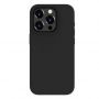 Evelatus iPhone 15 Pro Premium Magsafe Soft Touch Silicone Case Black melns