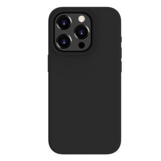 Evelatus iPhone 15 Pro Premium Magsafe Soft Touch Silicone Case Black melns