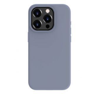 Evelatus iPhone 15 Pro Max Premium Magsafe Soft Touch Silicone Case Lavender Gray