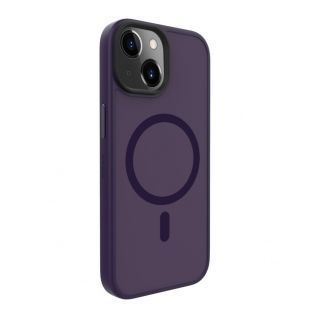 Evelatus iPhone 15 Hybird Case With Magsafe PC+TPU Deep Purple purpurs