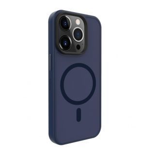 Evelatus iPhone 15 Pro Max Hybird Case With Magsafe PC+TPU Dark Blue