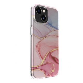 Evelatus Evelatus 
 Apple 
 iPhone 15 PC Customized Print Design Marble 
 Pink rozā