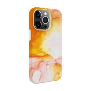 Evelatus iPhone 15 Pro Max Premium Silicone case Customized Print Orange